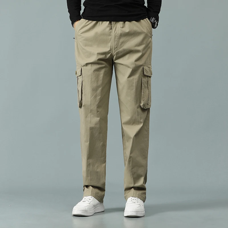 Autumn Cargo Pants Men Loose Cotton Windproof Wide Leg Zipper Pocket Trousers Casual Rock Climbing Sports Elastic Waist Workwear
Autumn Cargo Pants Men Loose Cotton Windproof Wide Leg Zipper Pocket Trousers Casual Rock Climbing Sports Elastic Waist Workwear