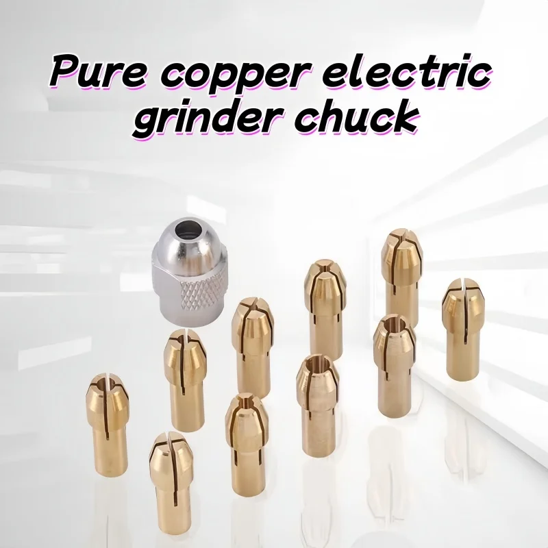 10Pcs Copper Clamping Core Nozzle (M8/7 Nut) - Professional Accessory for Jewelry Tool Electric Grinder Bits
10Pcs Copper Clamping Core Nozzle (M8/7 Nut) - Professional Accessory for Jewelry Tool Electric Grinder Bits