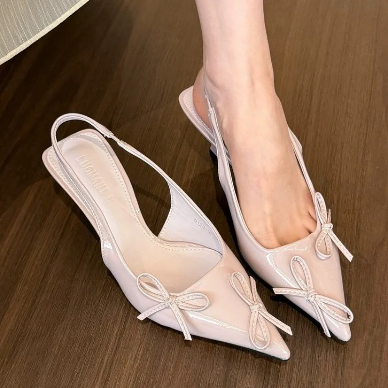 Exquisite Purple Pointy Bow Embellished Heels 2025 New Summer Party Dress Women's Stiletto Heels Flip-flops Zapatillas De Mujer
Exquisite Purple Pointy Bow Embellished Heels 2025 New Summer Party Dress Women's Stiletto Heels Flip-flops Zapatillas De Mujer