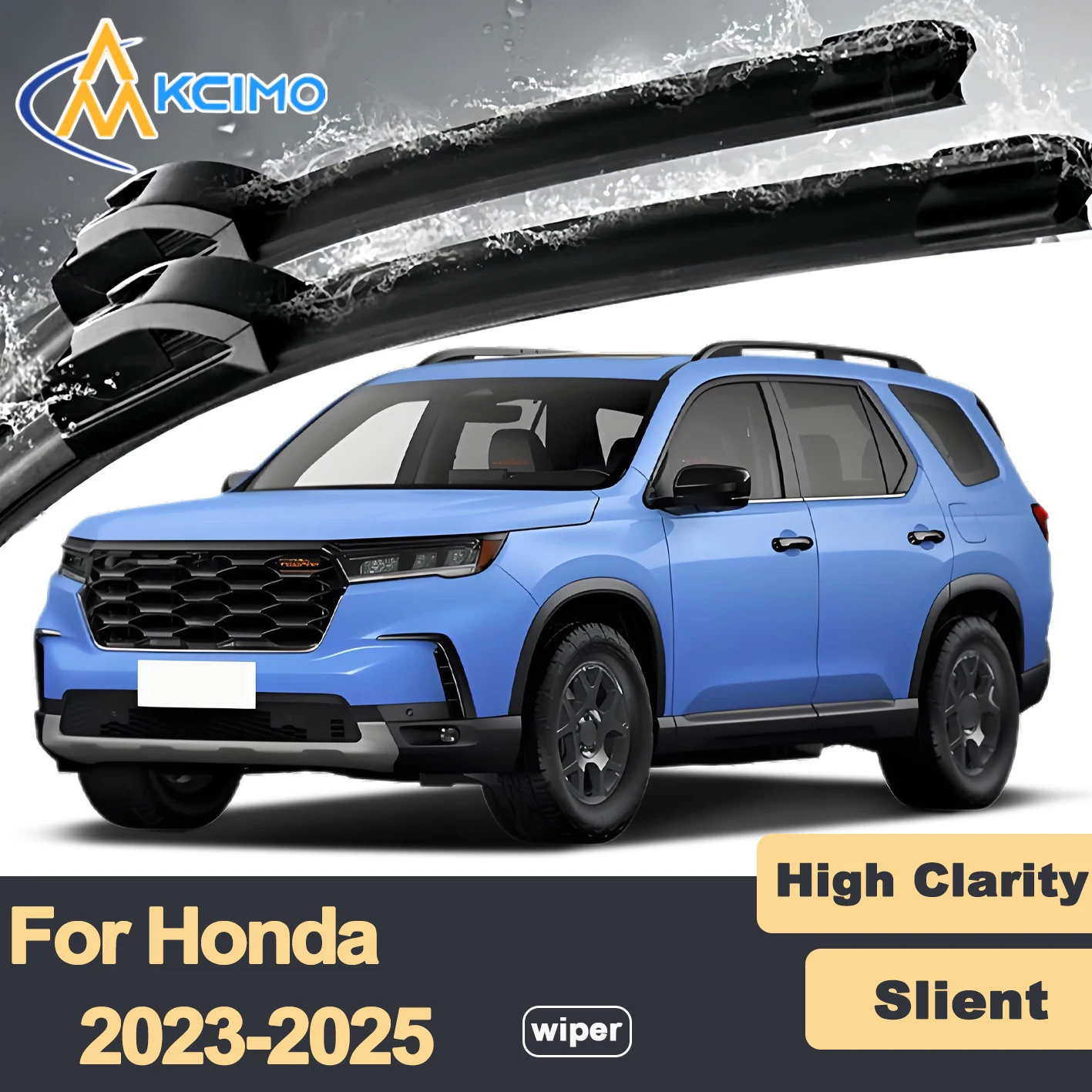 Premium Rubber Durable Silent Windshield Wiper Blades 2pcs for Honda Pilot YG1 YG2 2023-2025 Front Wiper Blades Set
Premium Rubber Durable Silent Windshield Wiper Blades 2pcs for Honda Pilot YG1 YG2 2023-2025 Front Wiper Blades Set