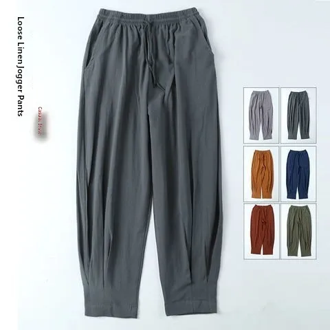 Весенне-летние брюки для медитации в стиле дзен, свободные хлопковые льняные брюки-фонарики, повседневная одежда для сидения, длинные брюки, монастые длинные брюки
Весенне-летние брюки для медитации в стиле дзен, свободные хлопковые льняные брюки-фонарики, повседневная одежда для сидения, длинные брюки, монастые длинные брюки