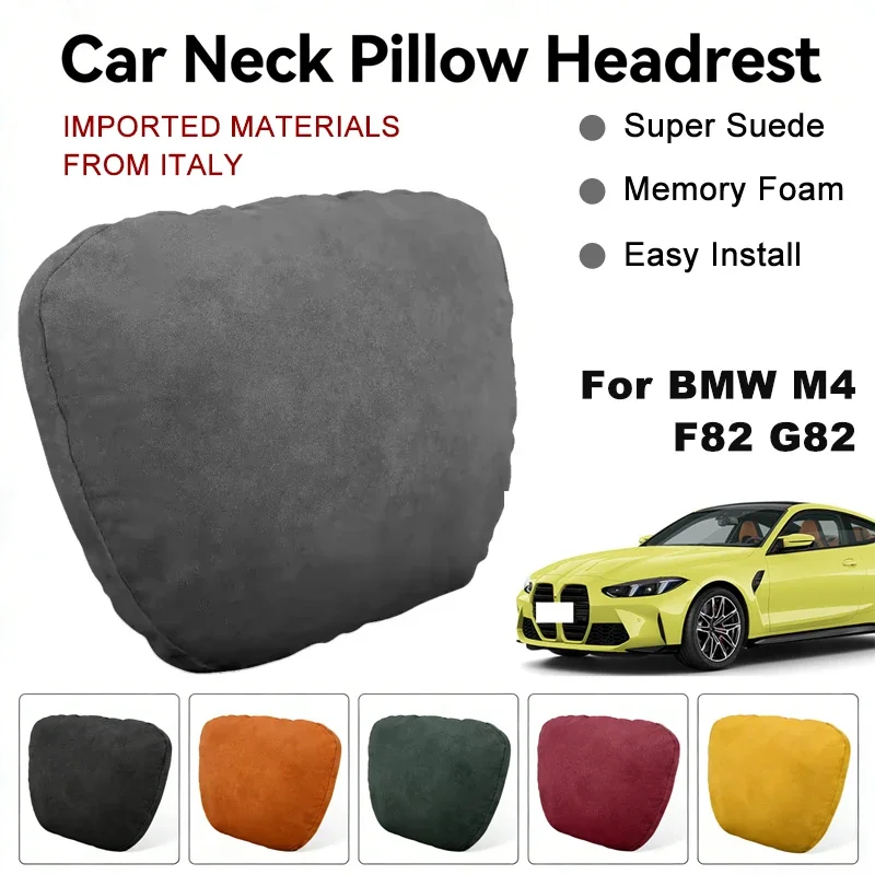 Italy Suede Car Neck Rest Pillow For BMW M4 F82 G82 Seat Head Neck Support Cushion Auto Interior Accessories
Italy Suede Car Neck Rest Pillow For BMW M4 F82 G82 Seat Head Neck Support Cushion Auto Interior Accessories