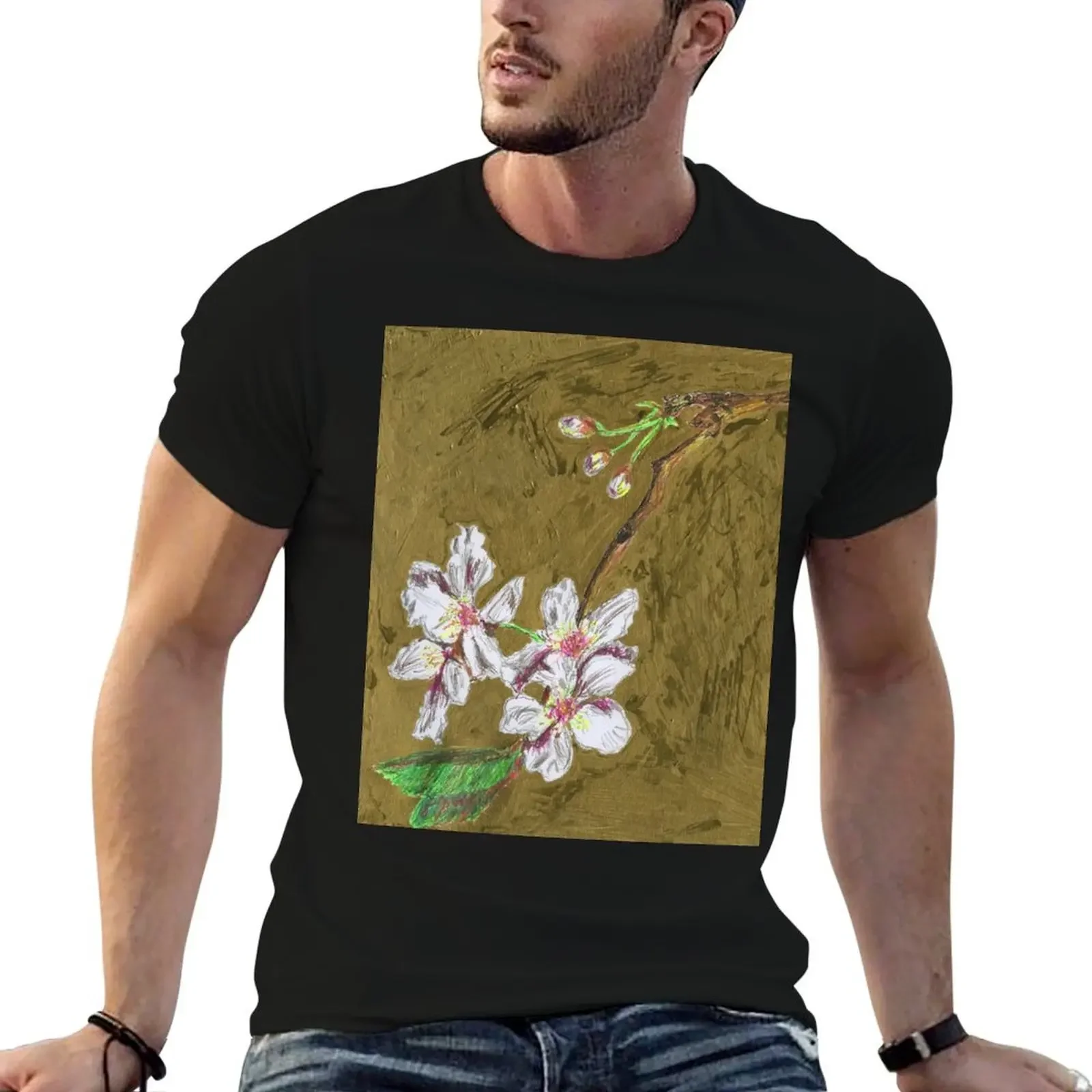 Ephemeral White Cherry Blossom on Gold T-Shirt plus size tops oversized graphic tee cotton graphic tees mens t shirts pack
Ephemeral White Cherry Blossom on Gold T-Shirt plus size tops oversized graphic tee cotton graphic tees mens t shirts pack