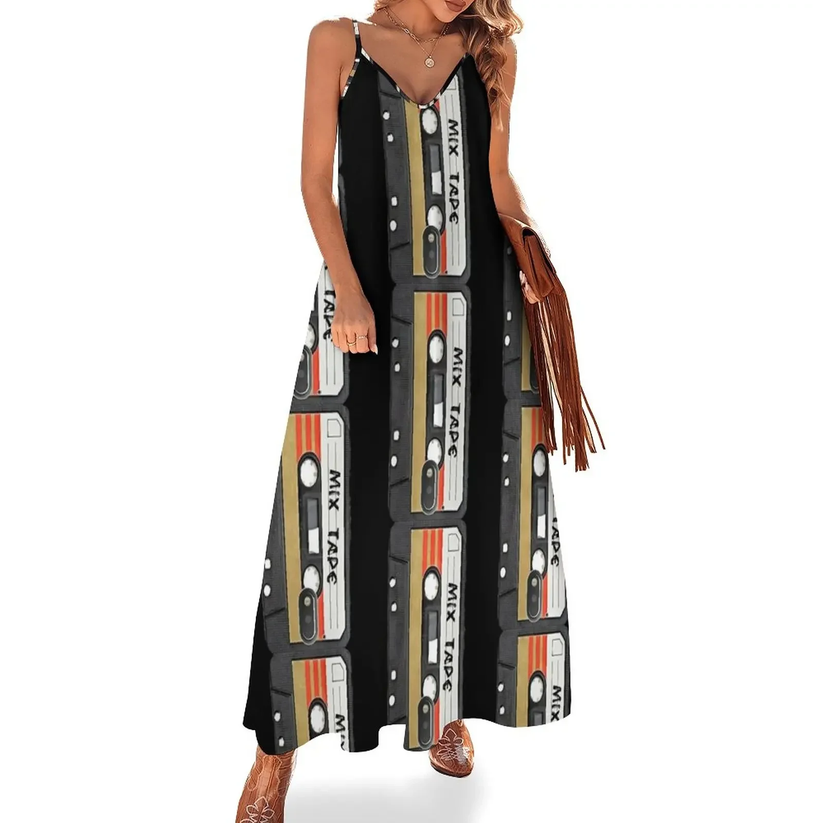 Gold Mix cassette tape Sleeveless Dress dresses for special events summer dress daily Dress
Gold Mix cassette tape Sleeveless Dress dresses for special events summer dress daily Dress