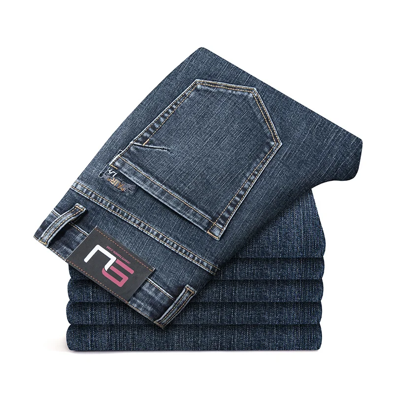 Autumn Winter Jeans Men's Slim Straight Elastic Business Casual Trousers Classic Blue Vintage Wash Denim Pants Brand Clothes
Autumn Winter Jeans Men's Slim Straight Elastic Business Casual Trousers Classic Blue Vintage Wash Denim Pants Brand Clothes