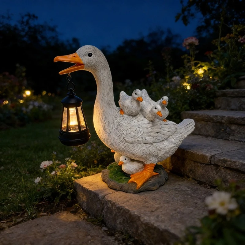 Outdoor Duck Figurines Creative Luminescent Miniatures Garden Courtyard Cartoon Figurine Modern Household Decorative Ornament
Outdoor Duck Figurines Creative Luminescent Miniatures Garden Courtyard Cartoon Figurine Modern Household Decorative Ornament