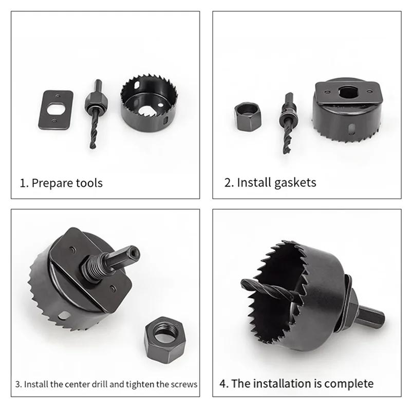 8-Piece Woodworking Hole Opener Set Wood Gypsum PVC Plastic Circular Drilling Bit LDE Downlight Drilling Tools Daquan Durable
8-Piece Woodworking Hole Opener Set Wood Gypsum PVC Plastic Circular Drilling Bit LDE Downlight Drilling Tools Daquan Durable