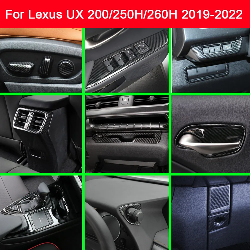 ABS Plastic Front Fog Light Switch Trim Carbon Fiber Seat Adjustment Knob Button Cover For Lexus UX 200/250H/260H 2019 2020-2022
ABS Plastic Front Fog Light Switch Trim Carbon Fiber Seat Adjustment Knob Button Cover For Lexus UX 200/250H/260H 2019 2020-2022