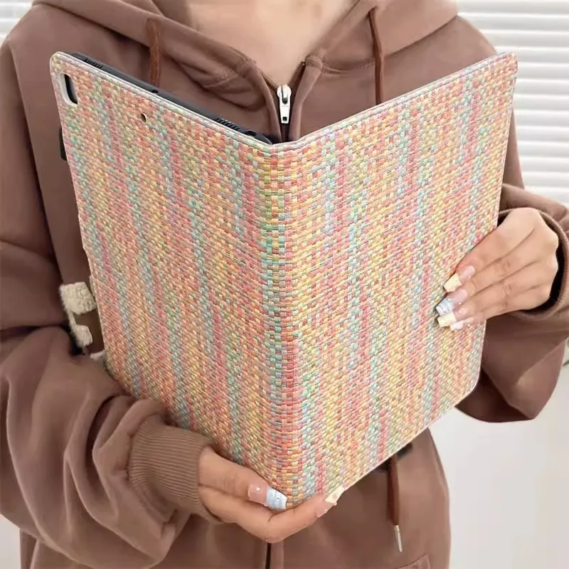 Woven Pattern Case For iPad Air11 Air 6th Pro 11 2024 5th Air 5 4 3Pro 2 1 10th 10.9 10.2 9.7 Mini 6 5 4 3 2 1 Leather Cover
Woven Pattern Case For iPad Air11 Air 6th Pro 11 2024 5th Air 5 4 3Pro 2 1 10th 10.9 10.2 9.7 Mini 6 5 4 3 2 1 Leather Cover