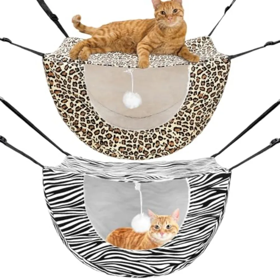 2 Pieces Cat Cage Hammock Hanging Pet Bed Double Layer Soft Plush Hanging Pet Comfortable Hammock Bed for Indoor Kitten Ferret
2 Pieces Cat Cage Hammock Hanging Pet Bed Double Layer Soft Plush Hanging Pet Comfortable Hammock Bed for Indoor Kitten Ferret