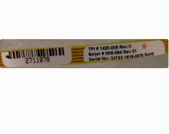 New Compatible Touch Panel for TPI#1420-009 Rev C Beijer#N08-064 Rev 01 Serial No
New Compatible Touch Panel for TPI#1420-009 Rev C Beijer#N08-064 Rev 01 Serial No