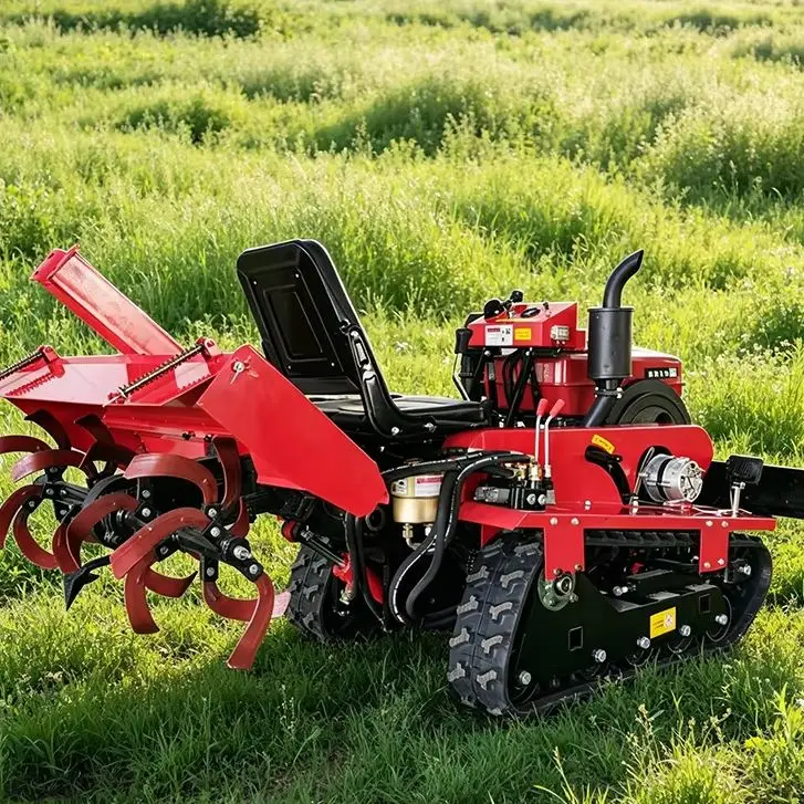 Customized High Productivity Ride-On Plowing Machine, Crawler Rotary Tiller & Small Micro Tiller
Customized High Productivity Ride-On Plowing Machine, Crawler Rotary Tiller & Small Micro Tiller