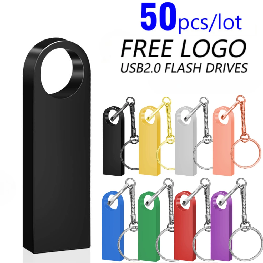 50PCS Free Custom LOGO USB Flash Drive 4GB 8GB 2.0 Creative Pen Drive 16GB 32GB 64GB 128GB Pendrive metal usb sticks with key
50PCS Free Custom LOGO USB Flash Drive 4GB 8GB 2.0 Creative Pen Drive 16GB 32GB 64GB 128GB Pendrive metal usb sticks with key