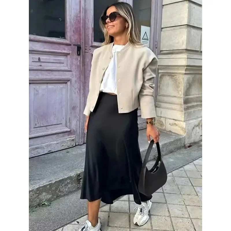 Женская атласная юбка 202, женские длинные юбки с высокой талией для женщин, летняя черная юбка-миди, женские офисные элегантные женские юбки
Женская атласная юбка 202, женские длинные юбки с высокой талией для женщин, летняя черная юбка-миди, женские офисные элегантные женские юбки