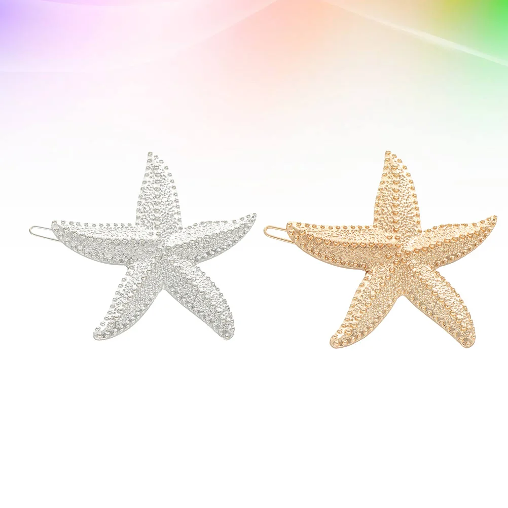 2Pcs Sea Star Alloy Hairpin Durable Stylish Hair Clip Wedding Party Bang Clip Fashion Accessory Stylish Hairpin 
2Pcs Sea Star Alloy Hairpin Durable Stylish Hair Clip Wedding Party Bang Clip Fashion Accessory Stylish Hairpin