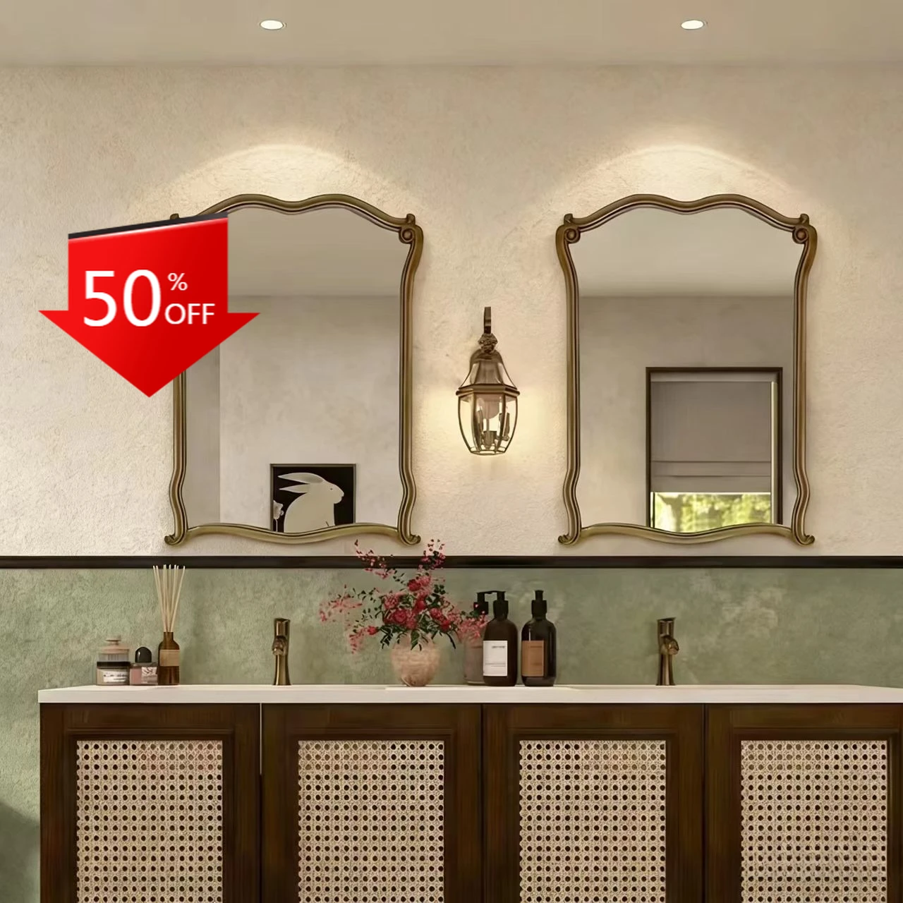 Luxury Palace Style Gold Irregular Mirror, Viral Background Wall Decor Mirror for Bedroom, Aesthetic Vanity Mirror for Bathroom,
Luxury Palace Style Gold Irregular Mirror, Viral Background Wall Decor Mirror for Bedroom, Aesthetic Vanity Mirror for Bathroom,