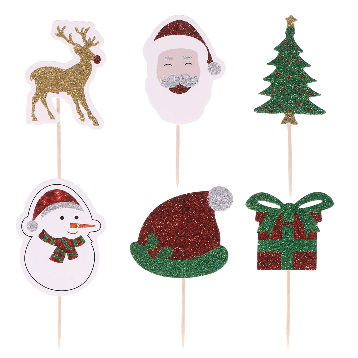 12pcs Cake Decoration Flags Christmas Toppers Cupcake Picks Food Decorations Holiday Supplies Colorful Patterns Bamboo Skewers
12pcs Cake Decoration Flags Christmas Toppers Cupcake Picks Food Decorations Holiday Supplies Colorful Patterns Bamboo Skewers