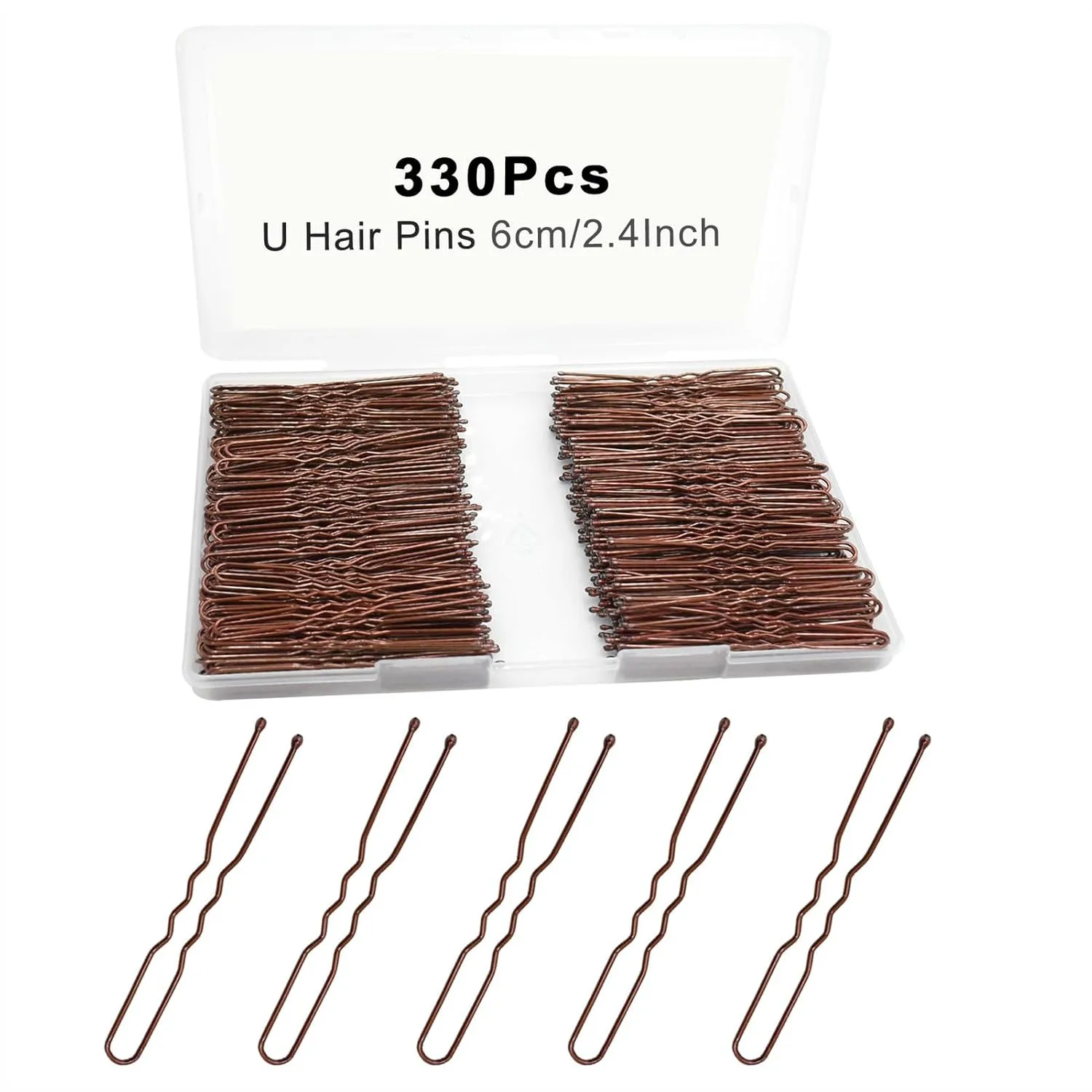330 Count U Shaped Hair Pins Brown 2.4inch Bun Pins For Women Girls With Storage Box Hair Accessories
330 Count U Shaped Hair Pins Brown 2.4inch Bun Pins For Women Girls With Storage Box Hair Accessories