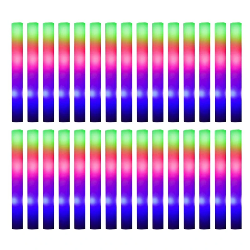 24-Hour Delivery LED Glow Sticks Colorful RGB Glowing Foam Sticks For Christmas Birthday Wedding Luminous P-Arty Supplies
24-Hour Delivery LED Glow Sticks Colorful RGB Glowing Foam Sticks For Christmas Birthday Wedding Luminous P-Arty Supplies