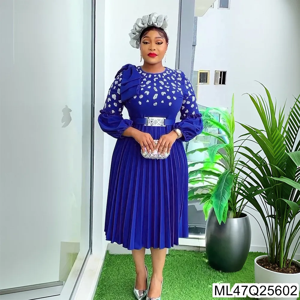 Africa Plus-size Women's New Dress Commuter Temperament Fashion Crew-neck Pleated Skirt S10282
Africa Plus-size Women's New Dress Commuter Temperament Fashion Crew-neck Pleated Skirt S10282