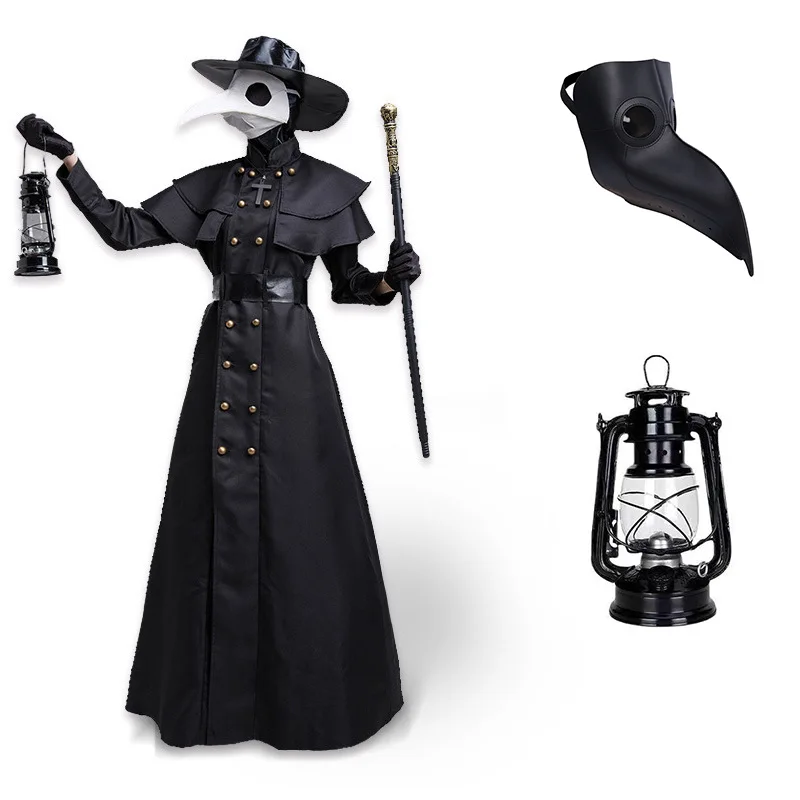 Black Plague Doctor Costume Halloween Performance Steam Mask Bird Mouth Punk Style Women's Traditional Ethnic Stage Clothing
Black Plague Doctor Costume Halloween Performance Steam Mask Bird Mouth Punk Style Women's Traditional Ethnic Stage Clothing