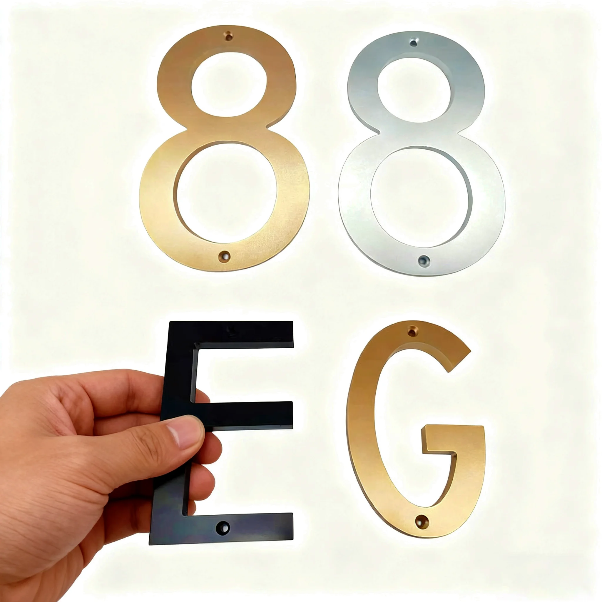 12-15 cm 3D House Numbers Outdoor 26 Letters Digital Signage Acrylic DIY Font Address Street Villa Number Entrance Sign for Home
12-15 cm 3D House Numbers Outdoor 26 Letters Digital Signage Acrylic DIY Font Address Street Villa Number Entrance Sign for Home