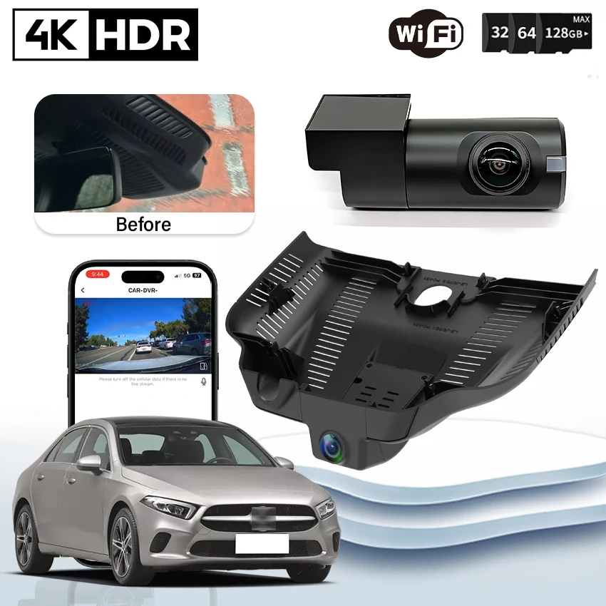 NEW!4K HD 2160P Camera For Mercedes-Benz A class w177 A220L 2019 2020 For MB cla 250e 2022 Dash Cam Night Vision Car Dvr
NEW!4K HD 2160P Camera For Mercedes-Benz A class w177 A220L 2019 2020 For MB cla 250e 2022 Dash Cam Night Vision Car Dvr