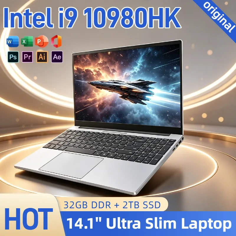 Intel Core i9 10980HK 14.1 Pro Laptop 8C16T 2.4 5.3GHz 16MB 45W 32GB RAM 2TB M.2 SSD Gaming Notebook Office Fast New Plus
Intel Core i9 10980HK 14.1 Pro Laptop 8C16T 2.4 5.3GHz 16MB 45W 32GB RAM 2TB M.2 SSD Gaming Notebook Office Fast New Plus