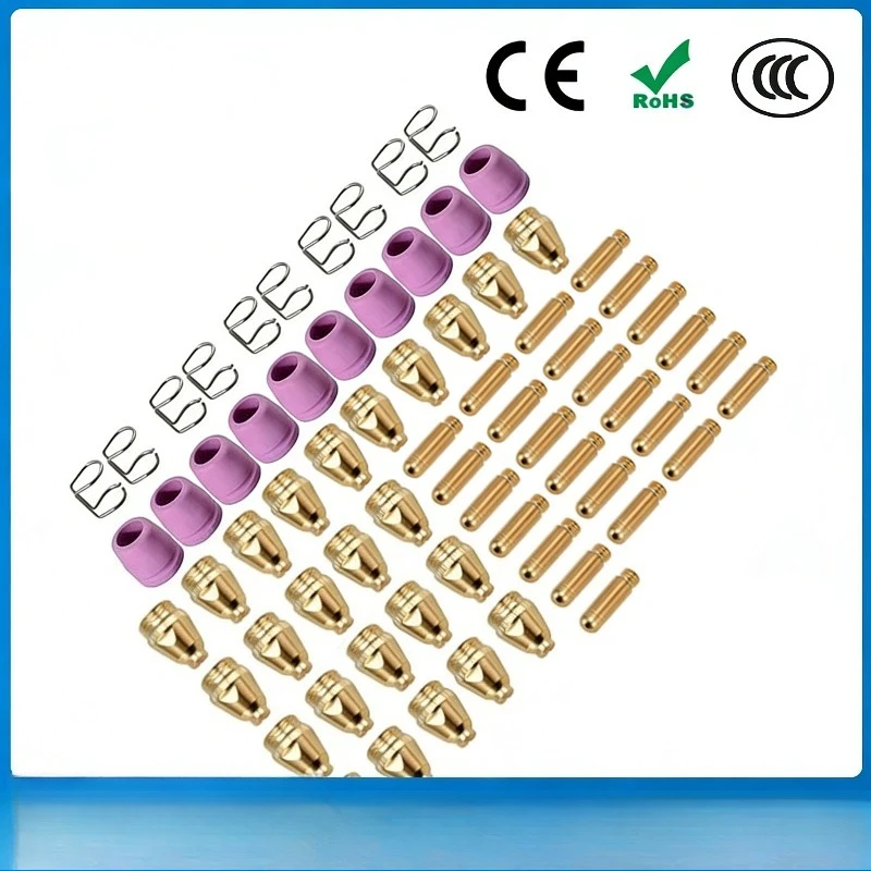 Аксессуары для плазменного резака AG60/SG55: сопло WSD60P, режущее сопло, резак 60A, 70 шт.
Аксессуары для плазменного резака AG60/SG55: сопло WSD60P, режущее сопло, резак 60A, 70 шт.