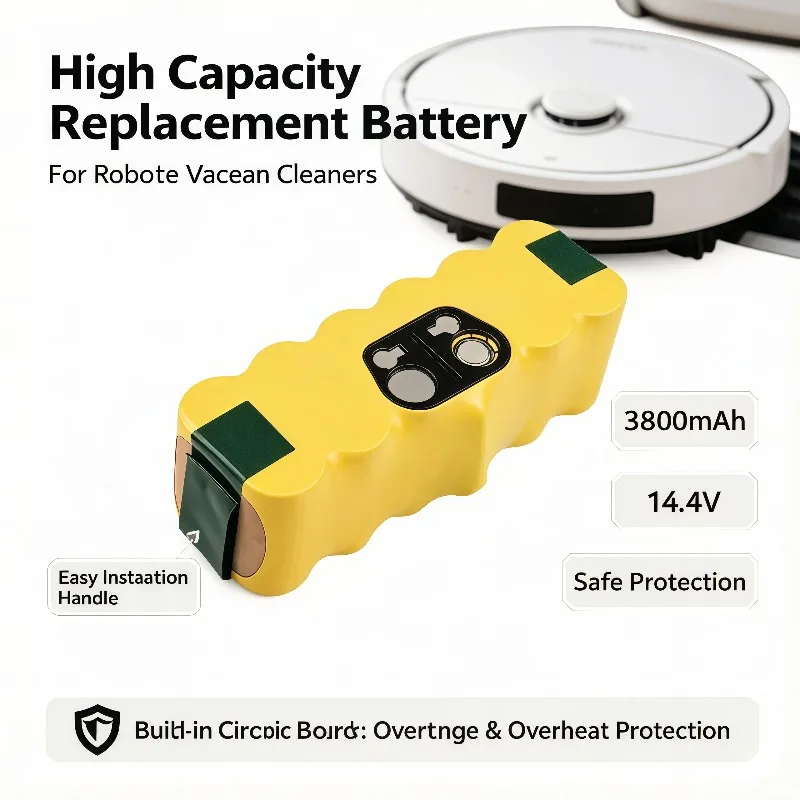 14.4V nickel hydrogen flagship, 3800mAh long battery life, easy to replace green handle, triple protection and stability.
14.4V nickel hydrogen flagship, 3800mAh long battery life, easy to replace green handle, triple protection and stability.