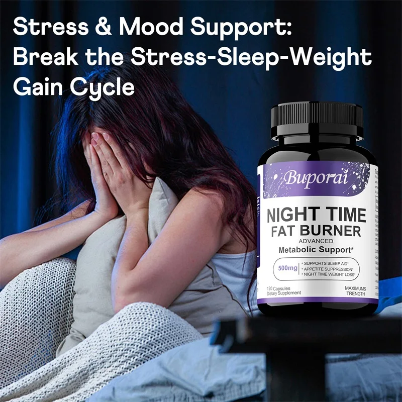 Nighttime Fat Burner Supplement - Suppresses Appetite, Replenishes Energy, Balances Cortisol, Promote Fast Sleep Onset
Nighttime Fat Burner Supplement - Suppresses Appetite, Replenishes Energy, Balances Cortisol, Promote Fast Sleep Onset