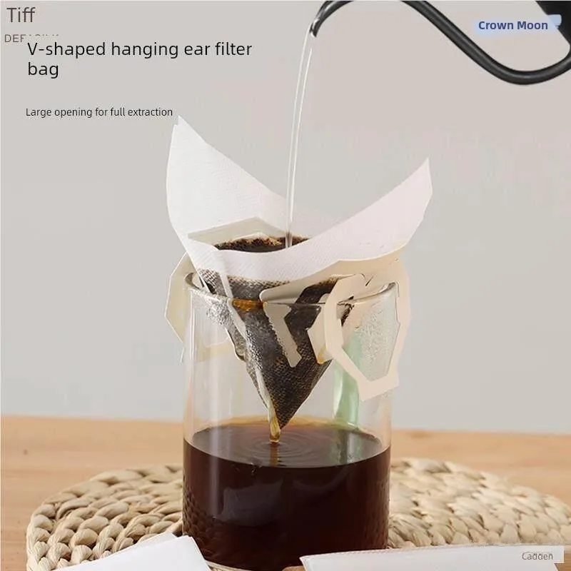 Ears Hanging Coffee Filter Paper Inner Bag Type Coffee Powder Filter Paper Drop Filter Home Use V Type American Hand Pour Fil...
Ears Hanging Coffee Filter Paper Inner Bag Type Coffee Powder Filter Paper Drop Filter Home Use V Type American Hand Pour Fil...