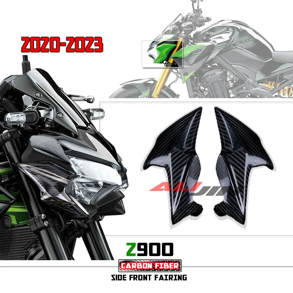 Fit Kawasaki Z900 2020-2023 2021 2022 Z900SE Real Dry Carbon Fiber Motorcycle Front Side Headlight Headlamp Fairing Panel Covers
Fit Kawasaki Z900 2020-2023 2021 2022 Z900SE Real Dry Carbon Fiber Motorcycle Front Side Headlight Headlamp Fairing Panel Covers