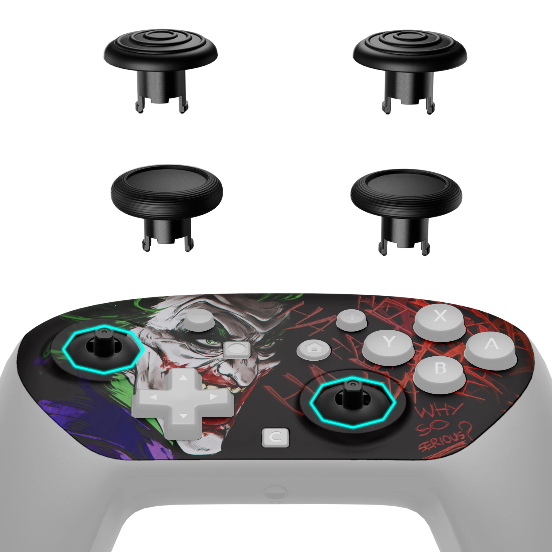 eXtremeRate for Nintendo Switch 2 Pro Controller Octagonal Gated Sticks Design Replacement Front Case & ThumbsGear Thumbsticks
eXtremeRate for Nintendo Switch 2 Pro Controller Octagonal Gated Sticks Design Replacement Front Case & ThumbsGear Thumbsticks