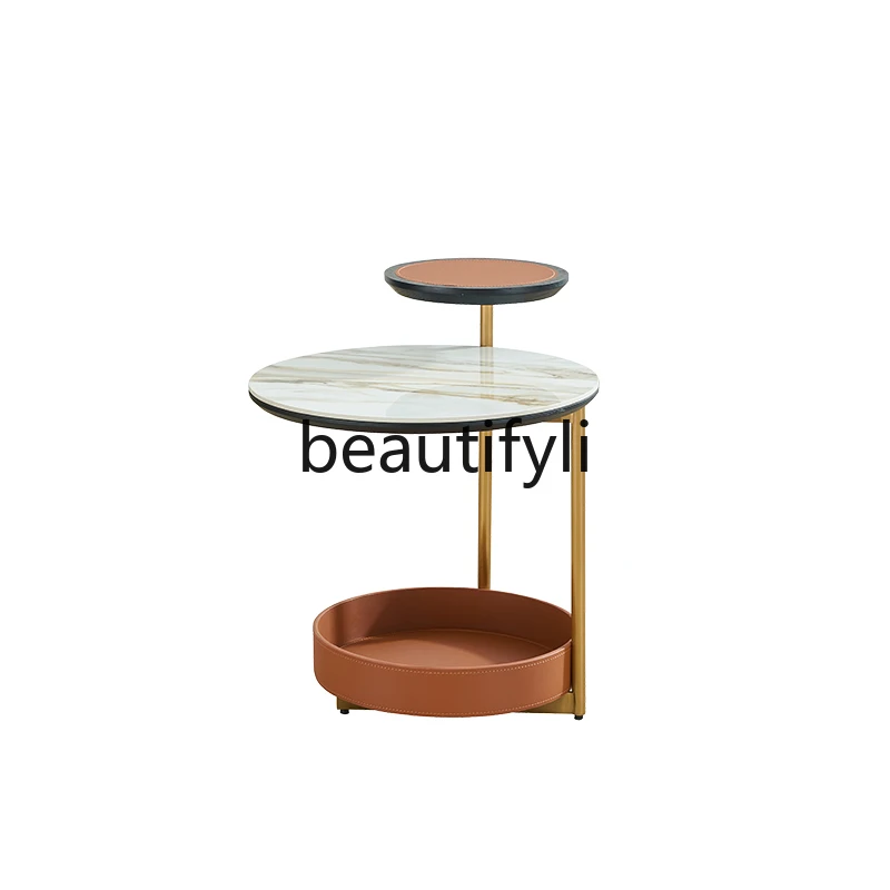 Light luxury minimalist household rock slab edge table simple living room sofa round coffee table
Light luxury minimalist household rock slab edge table simple living room sofa round coffee table