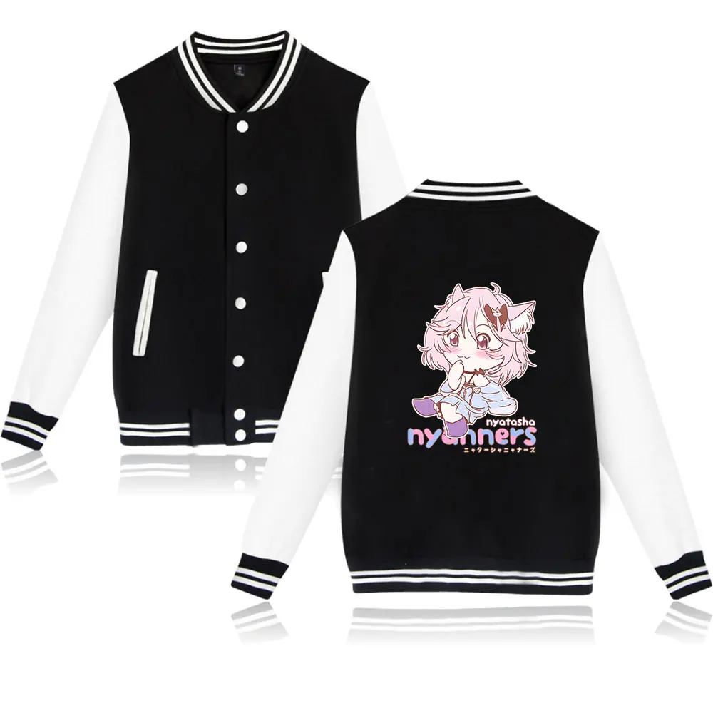 Nyanners Cartoon Cat Jacket Women Men Long Sleeved Baseball Jacket Trend Casual Baseball Uniform
Nyanners Cartoon Cat Jacket Women Men Long Sleeved Baseball Jacket Trend Casual Baseball Uniform
