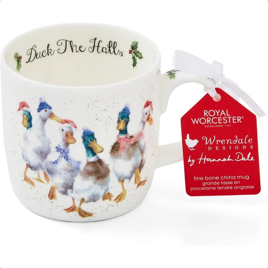 Royal Worcester 14 Oz The Halls Christmas Mug with Design Fine Bone China Winter Holiday Coffee Mug Microwave Dishwasher Safe
Royal Worcester 14 Oz The Halls Christmas Mug with Design Fine Bone China Winter Holiday Coffee Mug Microwave Dishwasher Safe