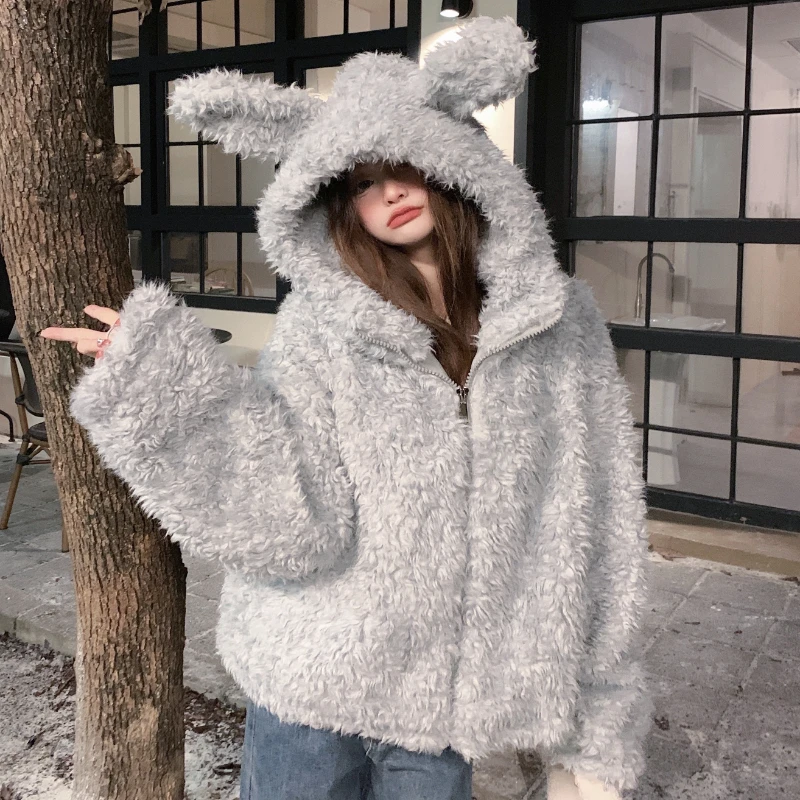 American Vintage Short Jackets Women Solid Color Hooded Long-sleeved Zipper Thick Winter Sweet Girl Daily Outerwear Female
American Vintage Short Jackets Women Solid Color Hooded Long-sleeved Zipper Thick Winter Sweet Girl Daily Outerwear Female