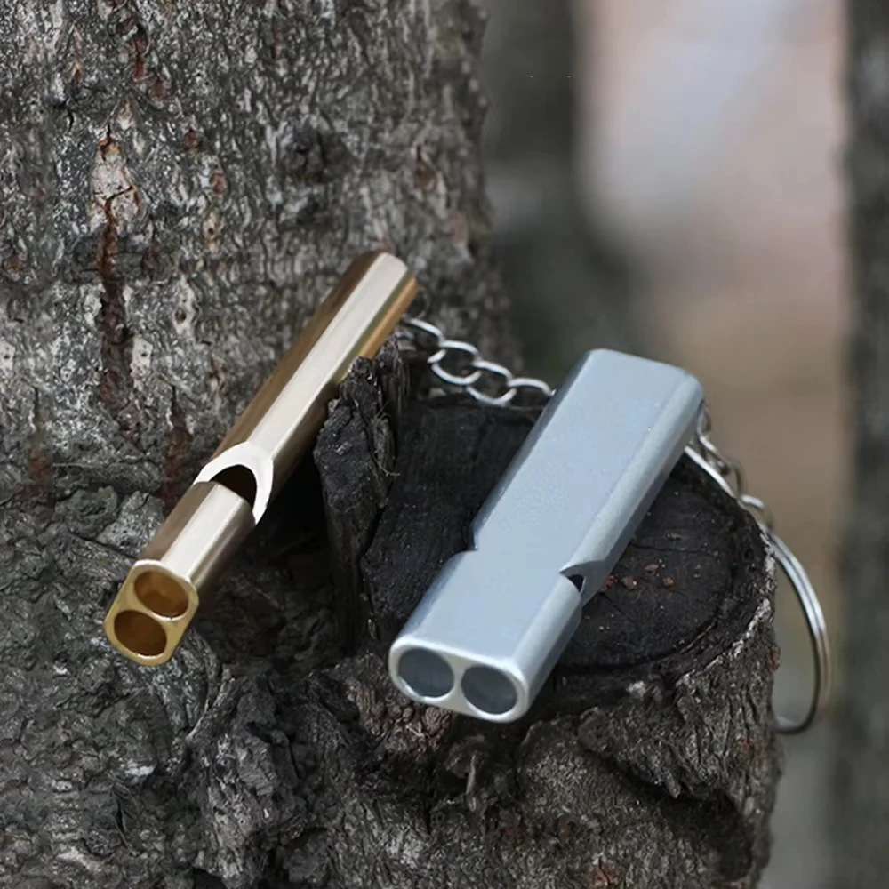 Flat Aluminum Alloy Dual Frequency Survival Whistle Double Tube Outdoor Survival Survival Whistle Equipment Equipped EDC Tool
Flat Aluminum Alloy Dual Frequency Survival Whistle Double Tube Outdoor Survival Survival Whistle Equipment Equipped EDC Tool