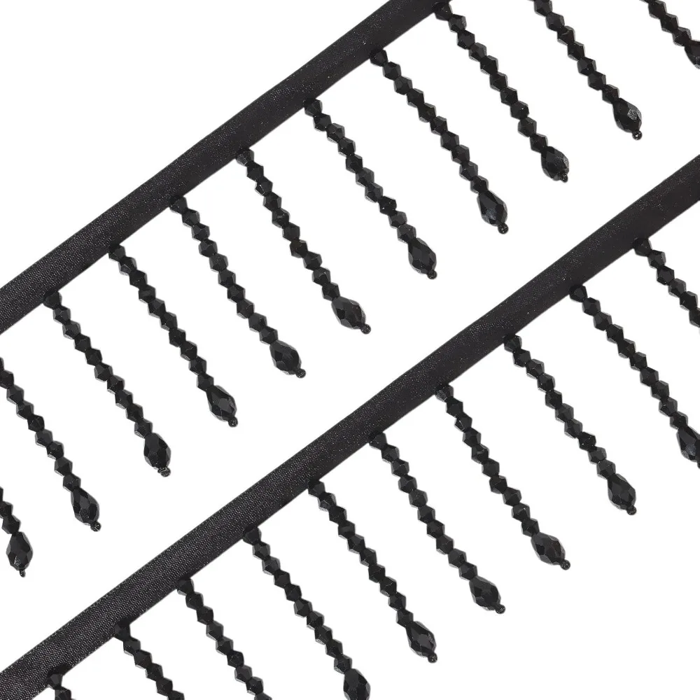 3 Yard Black Beaded Fringe Trim 2.3inch Wide Beads Lace Trim Rhinestone Ribbon Tassel for Sewing Crafts Wedding Dress
3 Yard Black Beaded Fringe Trim 2.3inch Wide Beads Lace Trim Rhinestone Ribbon Tassel for Sewing Crafts Wedding Dress