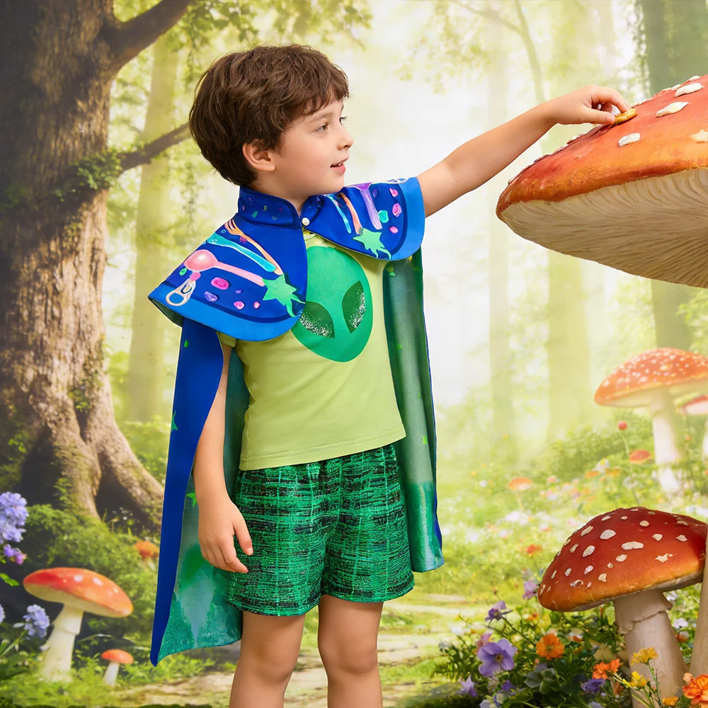 Elio Alien Adventure Sets for Children Movie Same Halloween Cosplay Costume Child Sets+Prop Accessories Green Short Suit for Boy
Elio Alien Adventure Sets for Children Movie Same Halloween Cosplay Costume Child Sets+Prop Accessories Green Short Suit for Boy