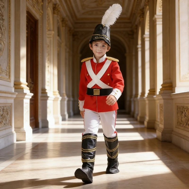 Британский костюм солдата-игрушки, детский костюм для косплея, сценический костюм, тематический костюмный набор
Британский костюм солдата-игрушки, детский костюм для косплея, сценический костюм, тематический костюмный набор