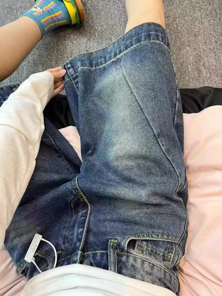 High Waist A-Line Denim Shorts Women's Summer plus Size American Style Straight Leg Wide Leg Five-Quarter mid Pants
High Waist A-Line Denim Shorts Women's Summer plus Size American Style Straight Leg Wide Leg Five-Quarter mid Pants