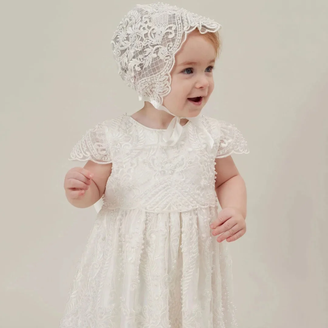 White Customized Flower Girl Dress for Wedding Lace Appliques with Bow Baby Birthday Party Newborn First Communion Ball Gown
White Customized Flower Girl Dress for Wedding Lace Appliques with Bow Baby Birthday Party Newborn First Communion Ball Gown