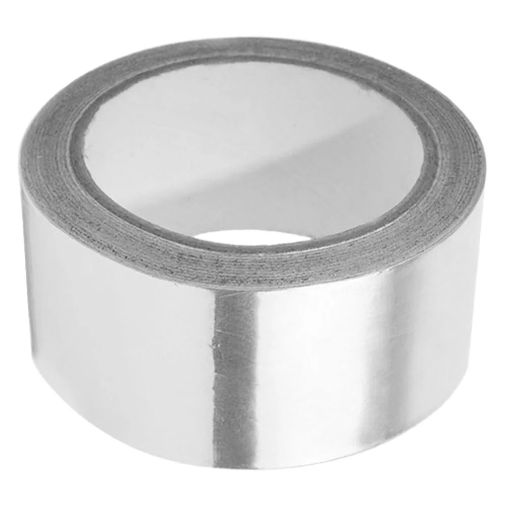 Silver Aluminum Wide Electrical Tape 45mmx50m High Temp Insulation HVAC Ductwork Metal Dryer Vent Tape Adhesive Conductive
Silver Aluminum Wide Electrical Tape 45mmx50m High Temp Insulation HVAC Ductwork Metal Dryer Vent Tape Adhesive Conductive