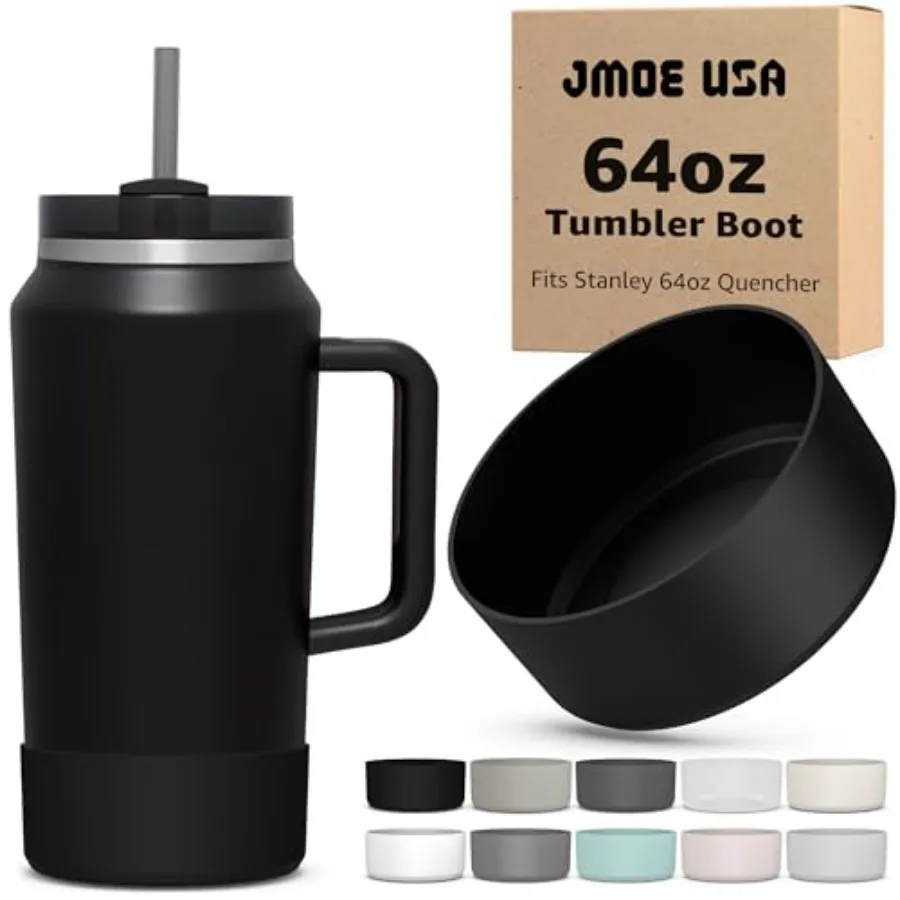 Boot for 64oz Stanley Quencher H2.0 FlowState Tumbler With Handle BPA Free Silicone Sleeve Protector for Bottom of Cup Protects
Boot for 64oz Stanley Quencher H2.0 FlowState Tumbler With Handle BPA Free Silicone Sleeve Protector for Bottom of Cup Protects