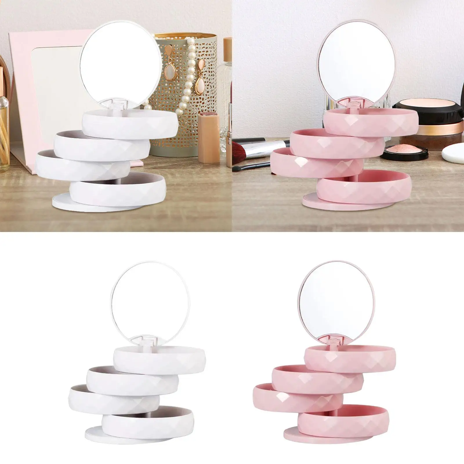 Jewelry Box Rotation Large Jewelry Case for Girls for Earrings Bracelet Wife
Jewelry Box Rotation Large Jewelry Case for Girls for Earrings Bracelet Wife