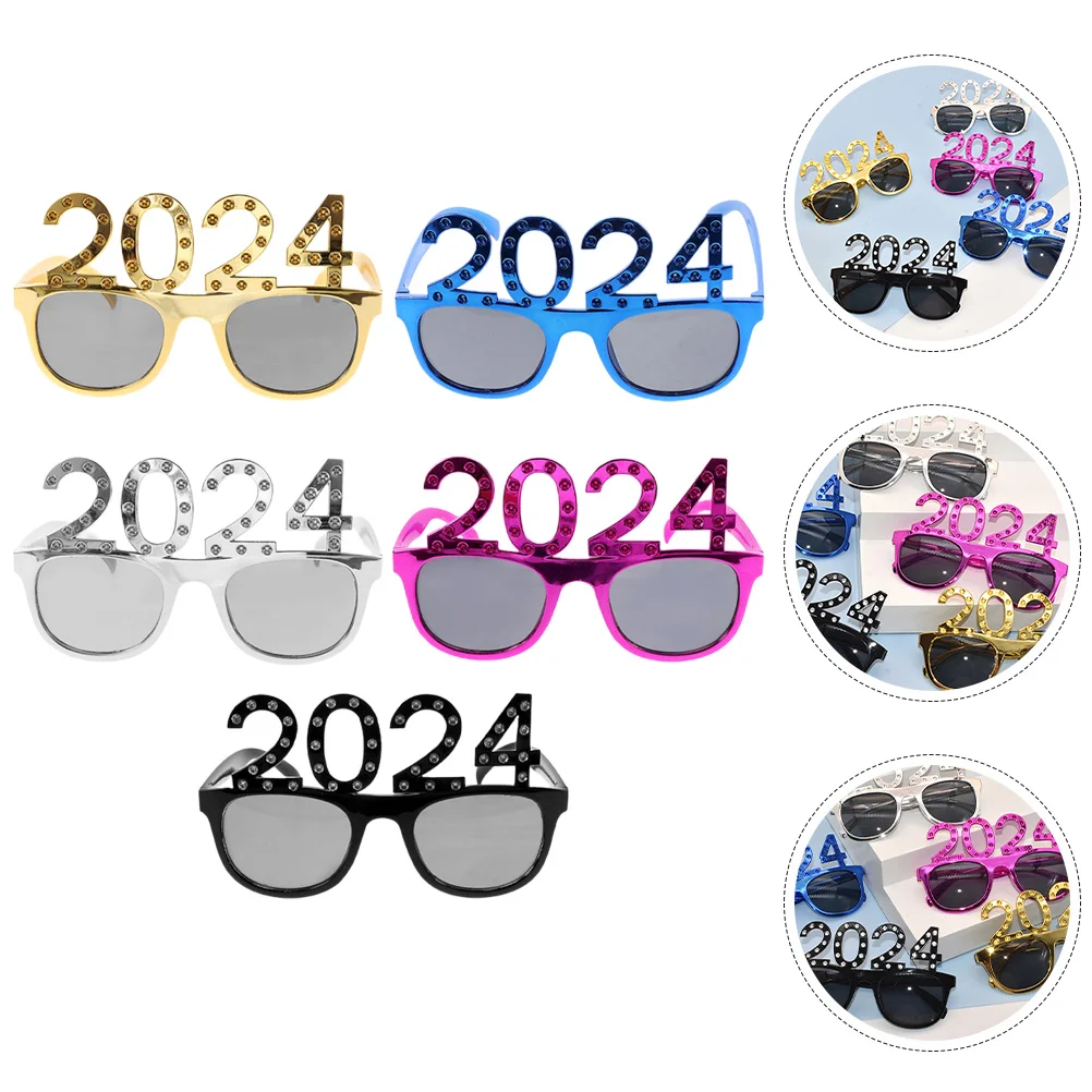 5Pcs 2024 New Year Party Funny Glasses Eyewear Photo Booth Props Festival Celebration Supplies Accessories New Years Glasses
5Pcs 2024 New Year Party Funny Glasses Eyewear Photo Booth Props Festival Celebration Supplies Accessories New Years Glasses