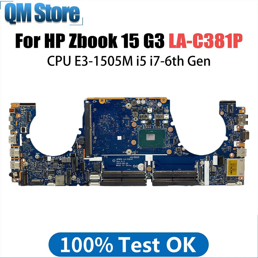 Материнская плата для ноутбука HP Zbook 15-G3, модель 15 G3, телефон с процессором i7-6820HQ 848221-001
Материнская плата для ноутбука HP Zbook 15-G3, модель 15 G3, телефон с процессором i7-6820HQ 848221-001