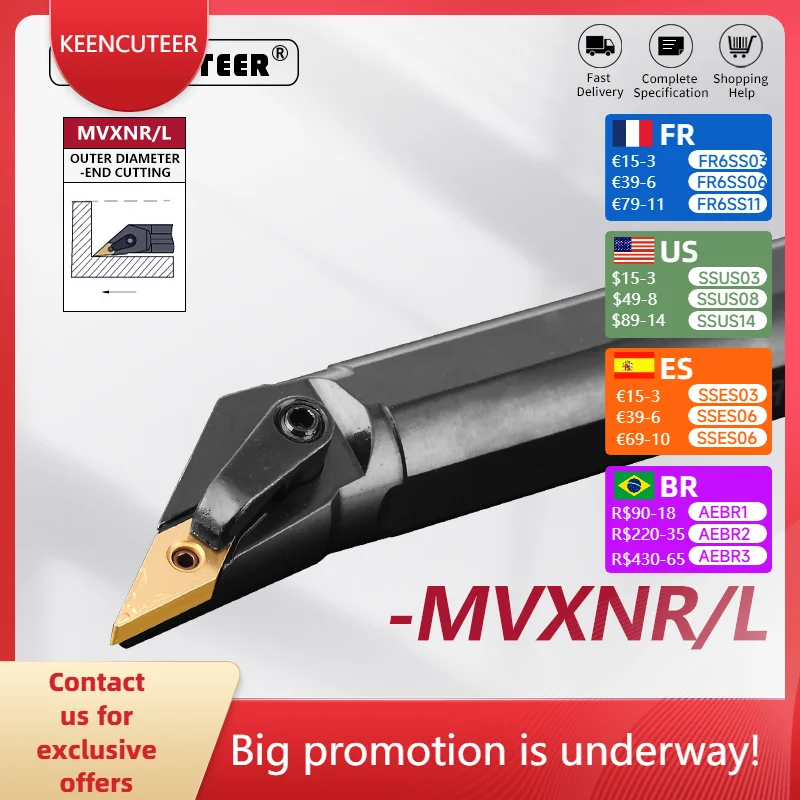 S20R-MVXNR S25S-MVXNR S32T-MVXNR S20R-MVXNL Internal Turning Tool -MVXNR/L Lathe Bar Turning Holder CNC Cutting Tool Cutter Bar
S20R-MVXNR S25S-MVXNR S32T-MVXNR S20R-MVXNL Internal Turning Tool -MVXNR/L Lathe Bar Turning Holder CNC Cutting Tool Cutter Bar